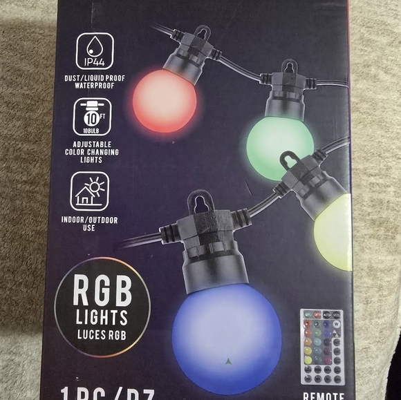 Outdoor RGB String Lights with Remote - Picture 4 of 4